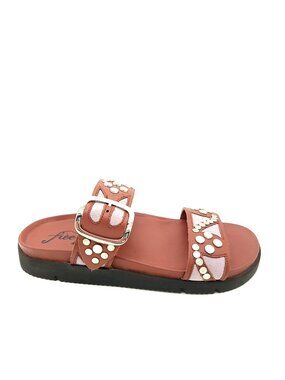 NEW Free People Revelry Sandals Slides Studded Boho Hippie Casual Festival